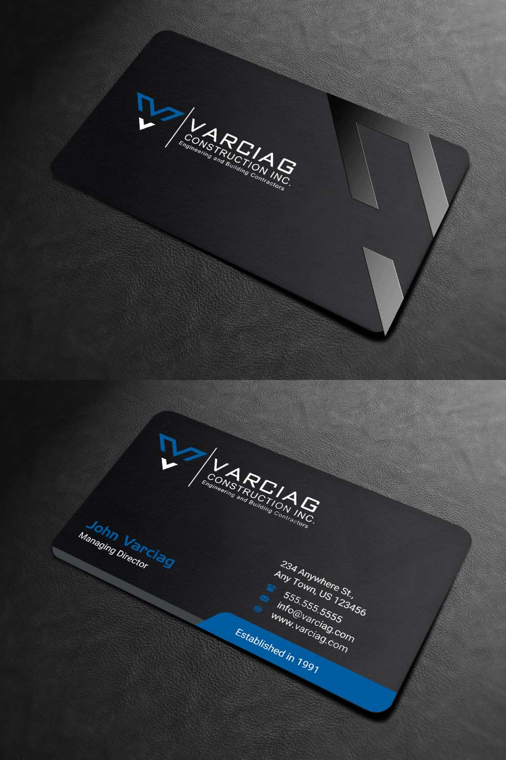 Diseño de Tarjeta de Presentación por INDIAN_Ashok para Varciag Construction  Inc | Diseño #19782232