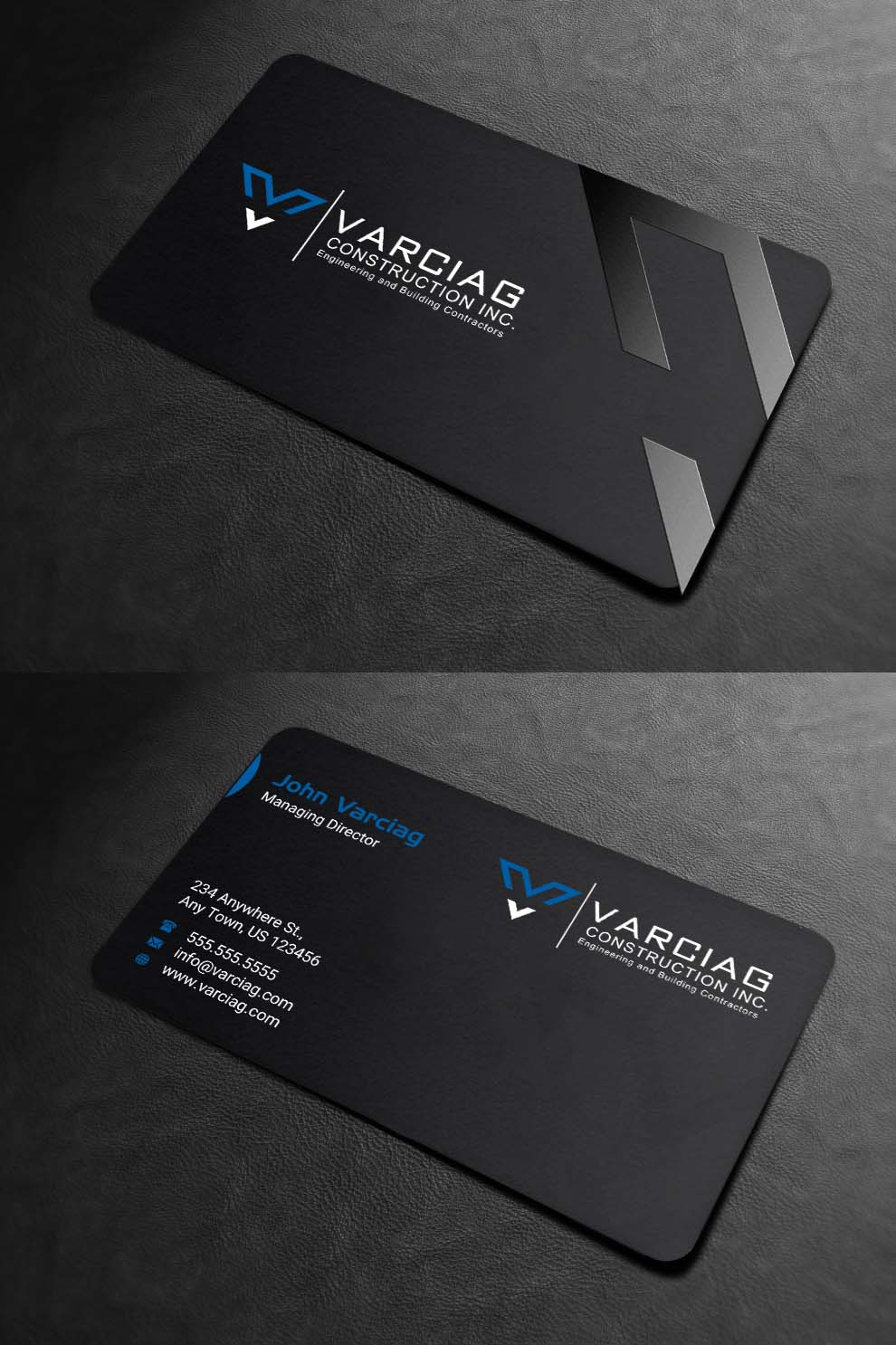 Diseño de Tarjeta de Presentación por INDIAN_Ashok para Varciag Construction  Inc | Diseño #19782234