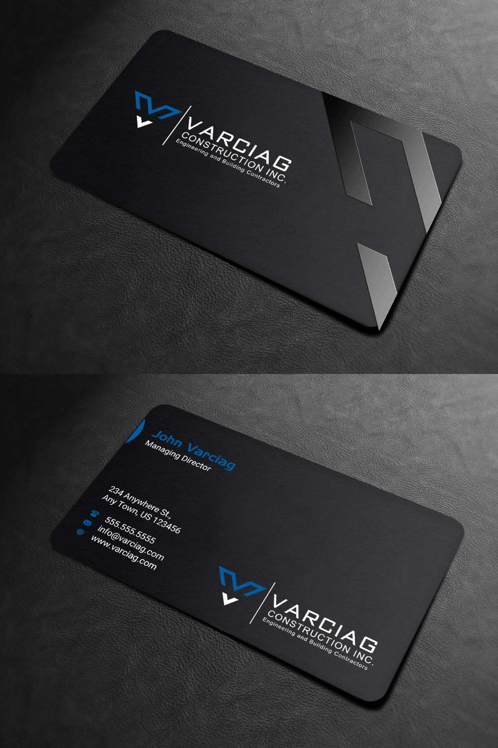 Diseño de Tarjeta de Presentación por INDIAN_Ashok para Varciag Construction  Inc | Diseño #19782235