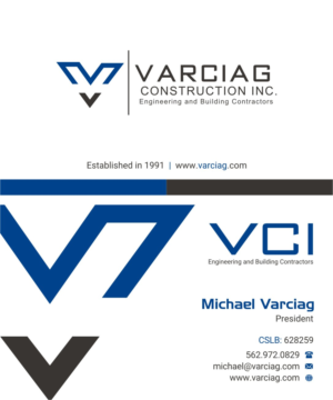 Diseño de Tarjeta de Presentación por INDIAN_Ashok para Varciag Construction  Inc | Diseño: #19814416