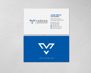 Diseño de Tarjeta de Presentación por chandrayaan.creative para Varciag Construction  Inc | Diseño: #19784483