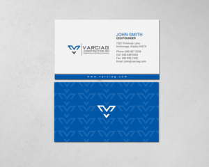 Diseño de Tarjeta de Presentación por chandrayaan.creative para Varciag Construction  Inc | Diseño: #19784485