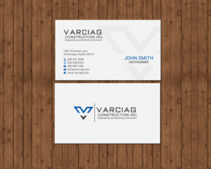 Diseño de Tarjeta de Presentación por chandrayaan.creative para Varciag Construction  Inc | Diseño: #19784498