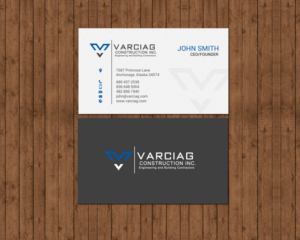 Diseño de Tarjeta de Presentación por chandrayaan.creative para Varciag Construction  Inc | Diseño: #19784757