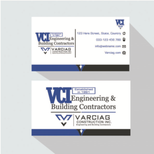 Design de Carte de Visite par THÀNH pour Varciag Construction  Inc | Design : #19786367