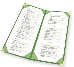 Menu Design by tarokun for this project | Design #19844541