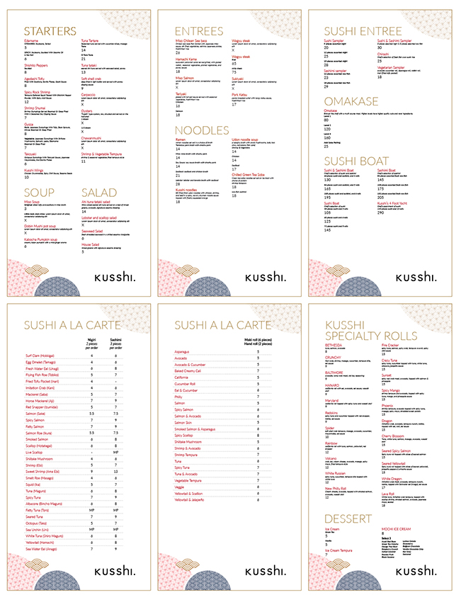 Menu Design by eleven for this project | Design #19835428