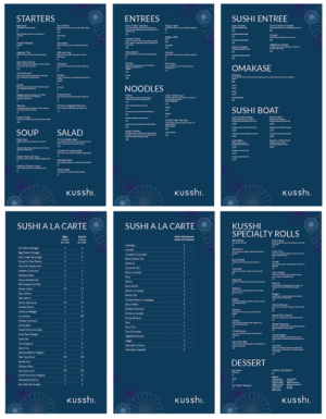 Menu Design by eleven for this project | Design: #19835571