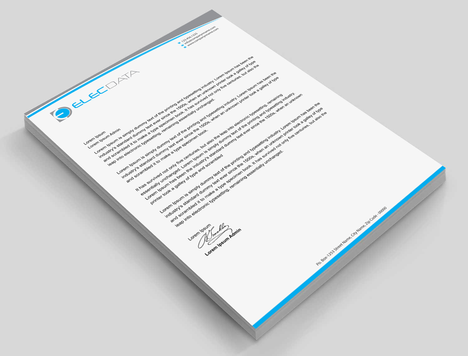 Letterhead Design by Infinitive Technology for this project | Design #19791120