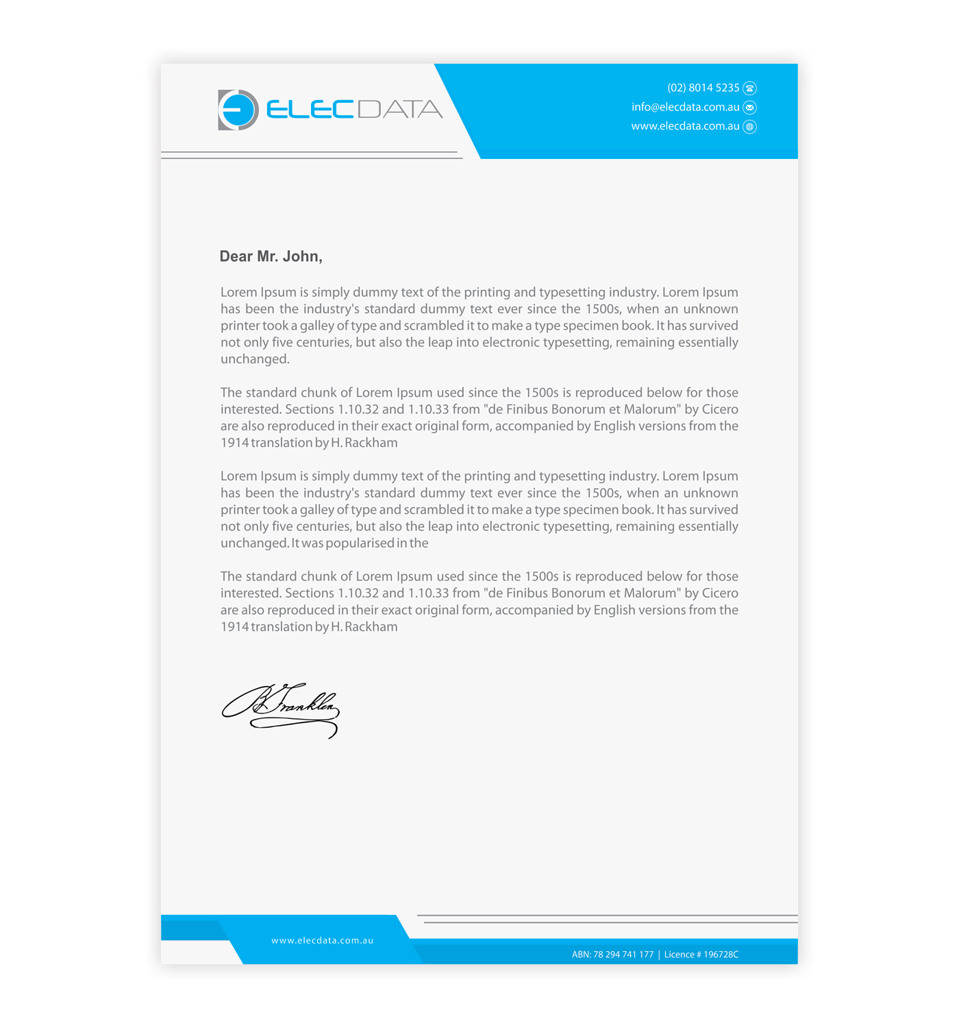 Letterhead Design by Infinitive Technology for this project | Design #19791981