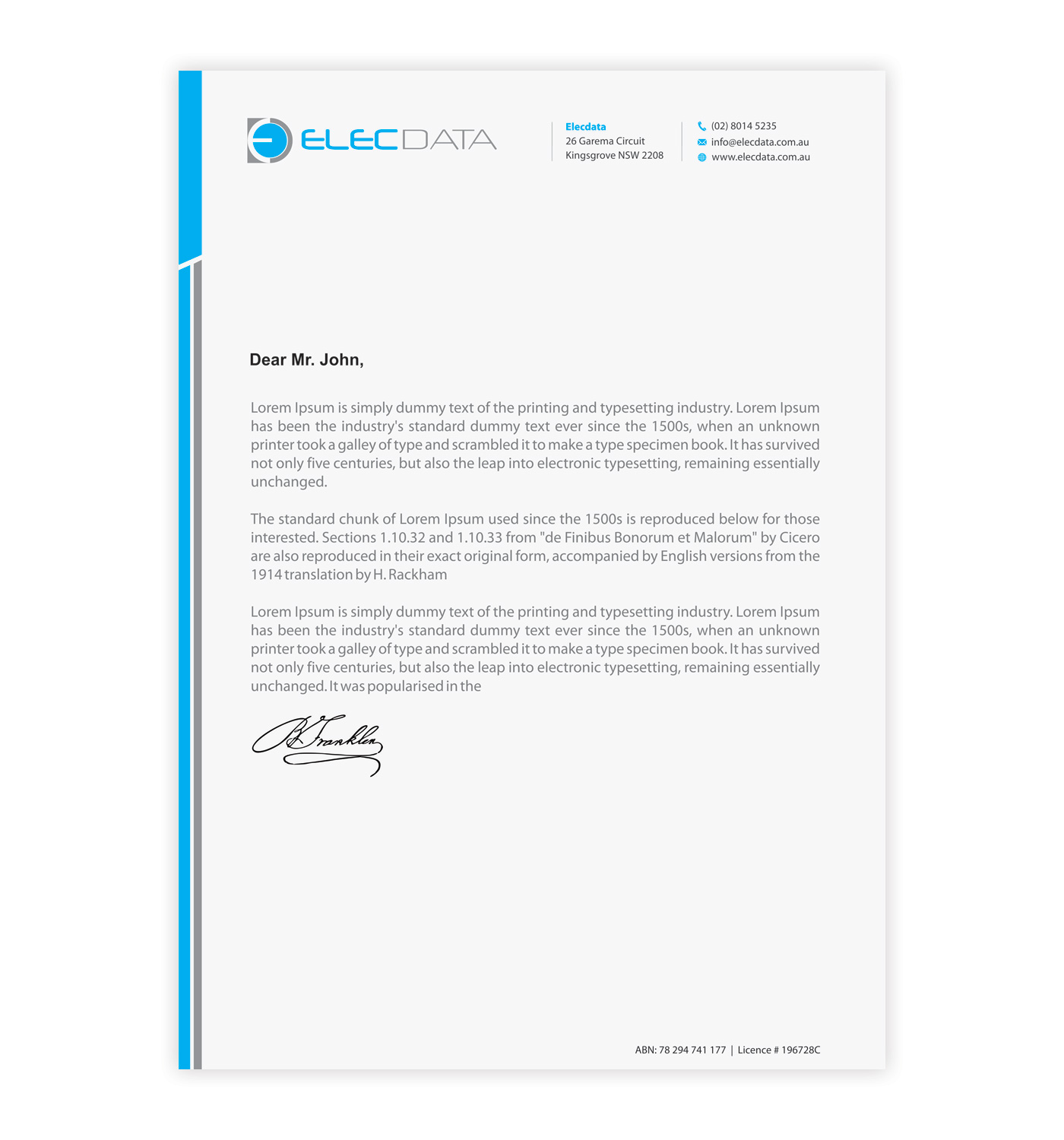 Letterhead Design by Infinitive Technology for this project | Design #19791984