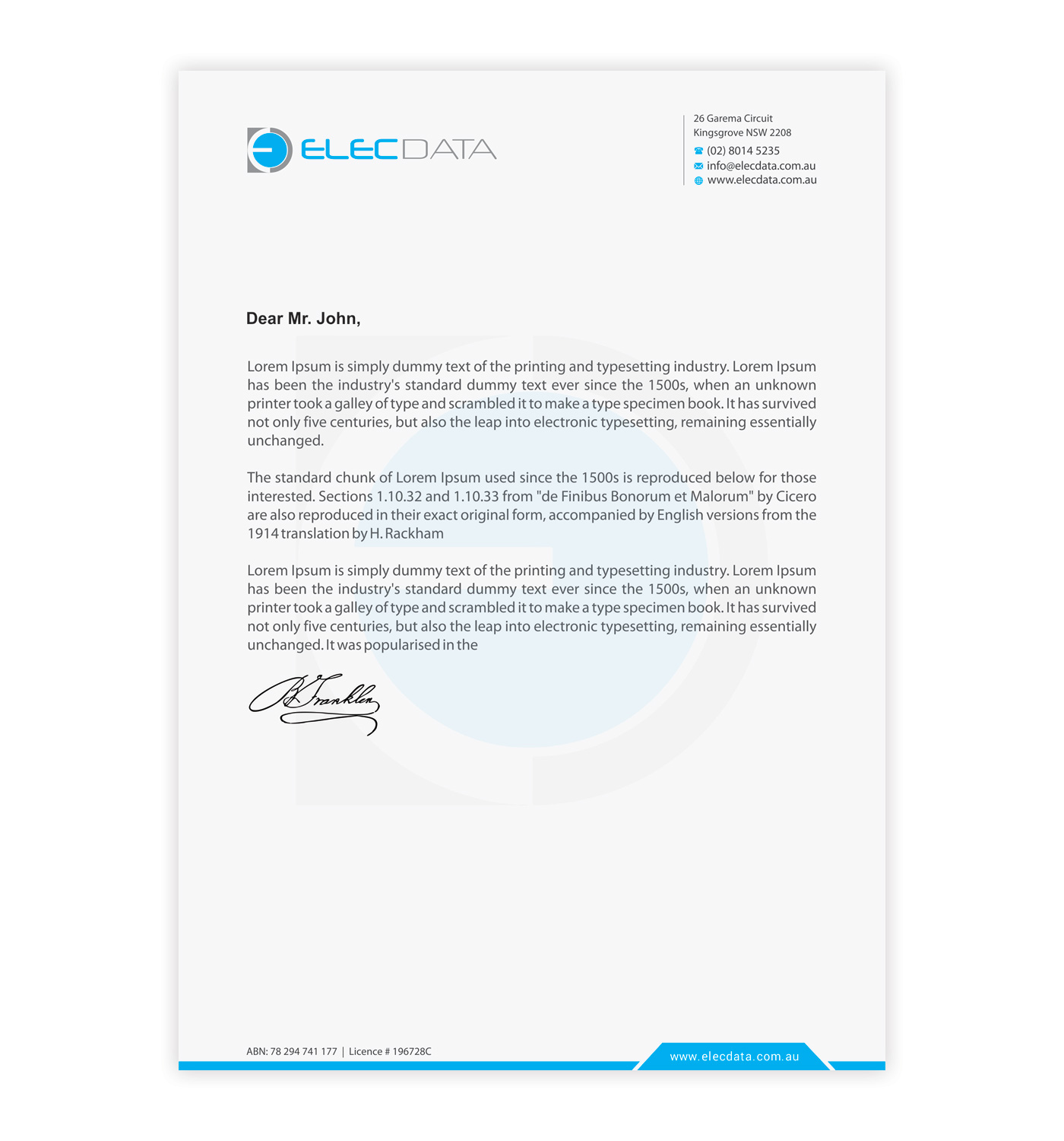 Letterhead Design by Infinitive Technology for this project | Design #19791991