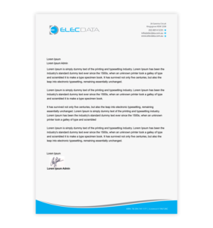 Letterhead Design by Infinitive Technology for this project | Design: #19792004