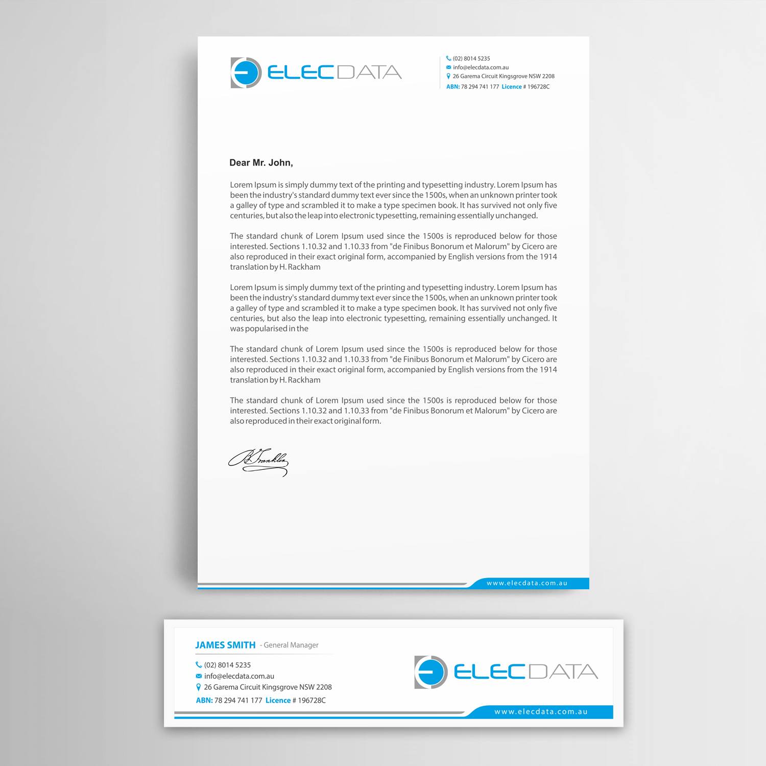 Letterhead Design by Infinitive Technology for this project | Design #19814139