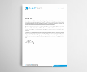 Letterhead Design by Infinitive Technology for this project | Design: #19814309