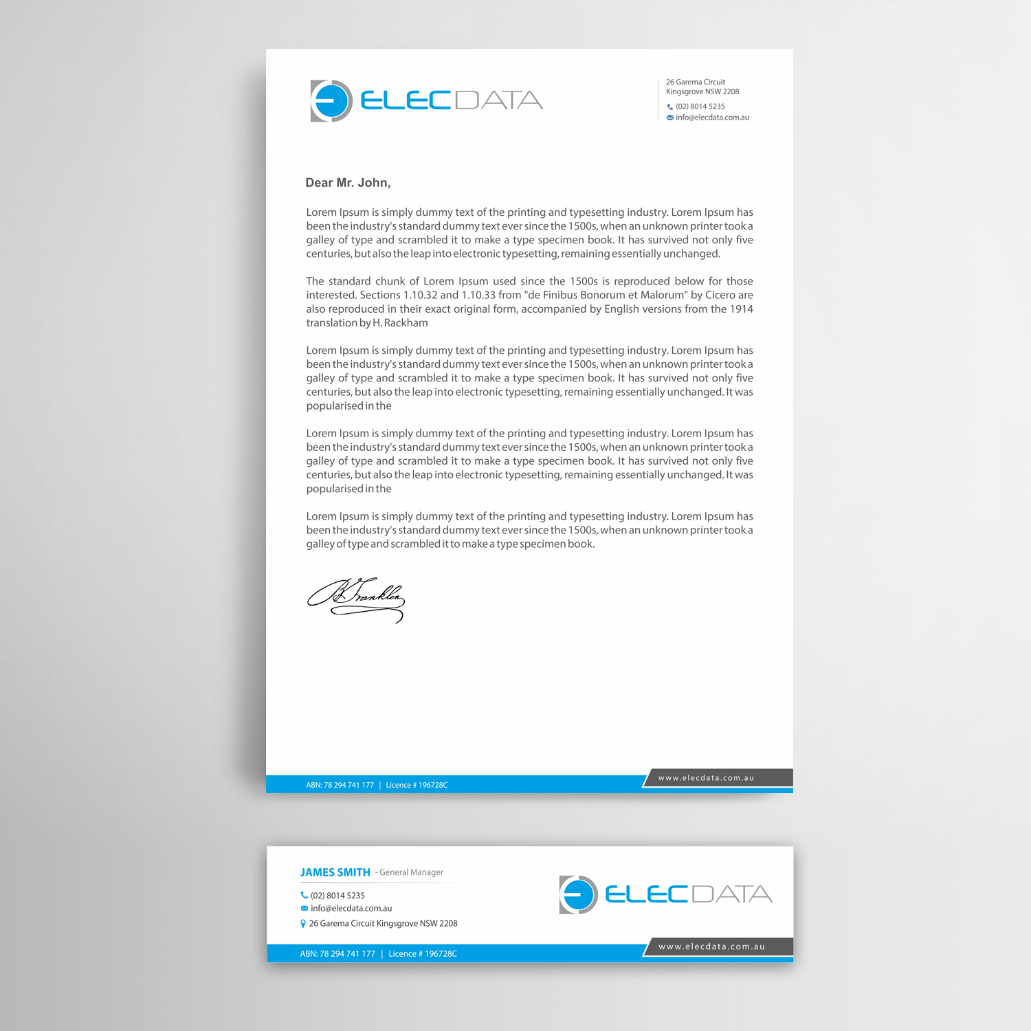 Letterhead Design by Infinitive Technology for this project | Design #19814563