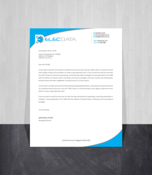 Diseño de Membrete por Creations Box 2015 para este proyecto | Diseño: #19795737