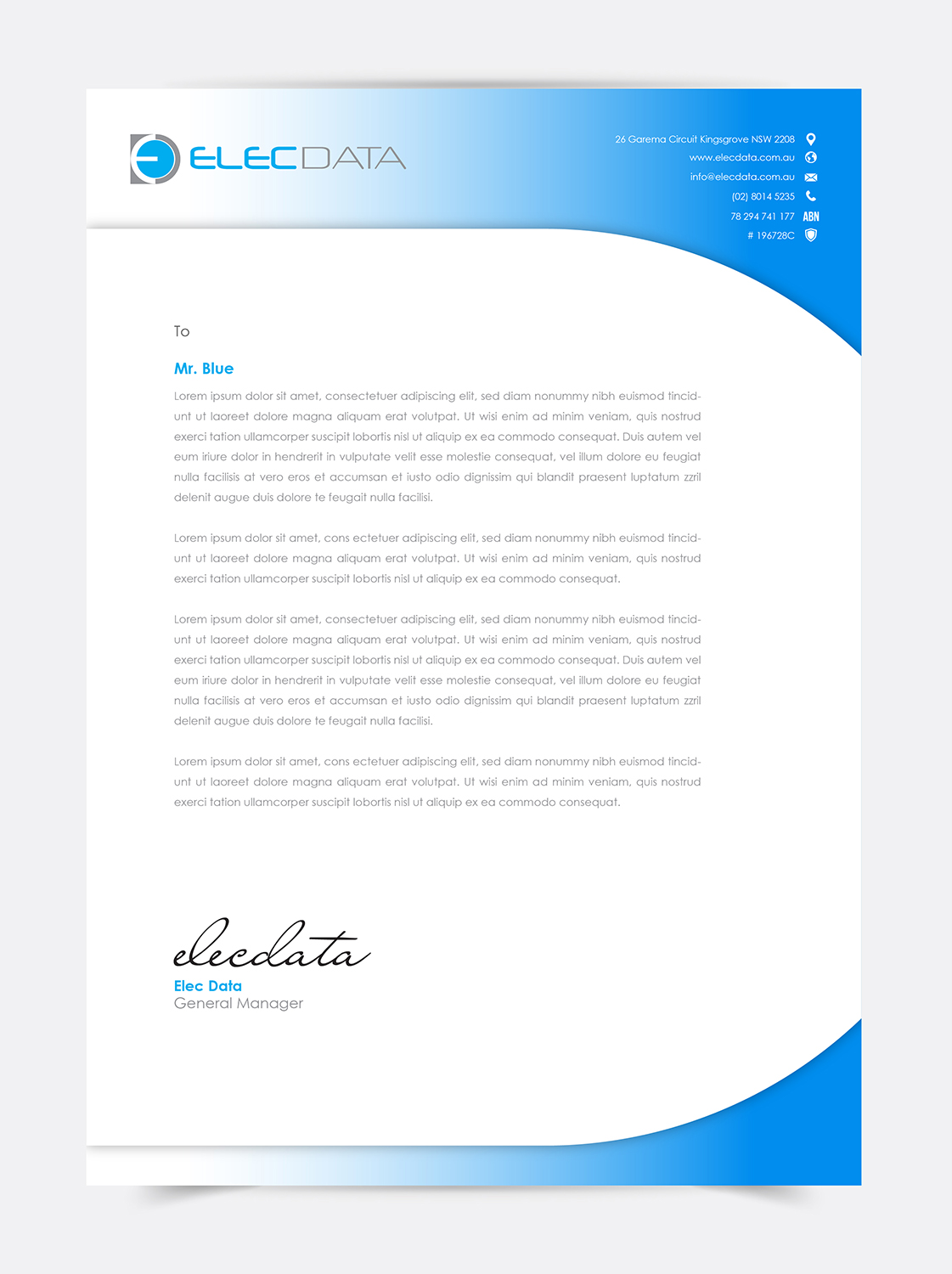 Letterhead Design by Thai Nguyen for this project | Design #19806727