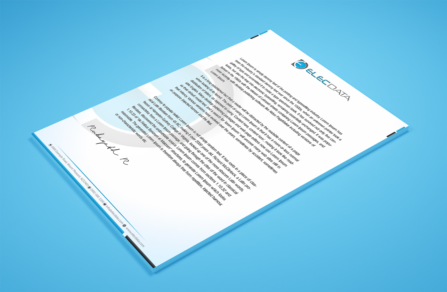 Letterhead Design by Petter Goms for this project | Design #19782978