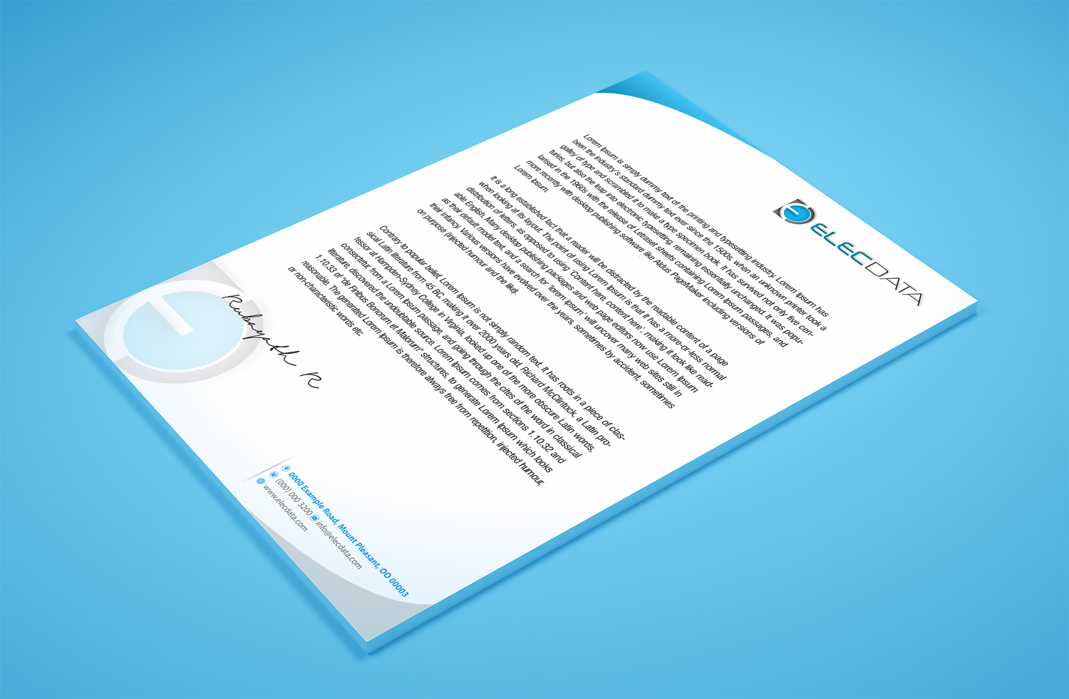 Letterhead Design by Petter Goms for this project | Design #19783813