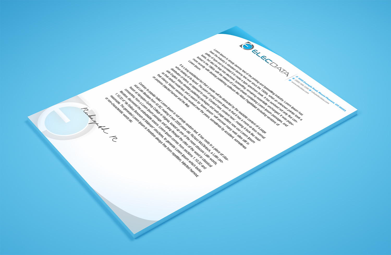 Letterhead Design by Petter Goms for this project | Design #19783814