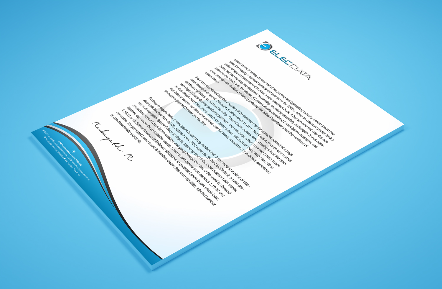 Letterhead Design by Petter Goms for this project | Design #19784079