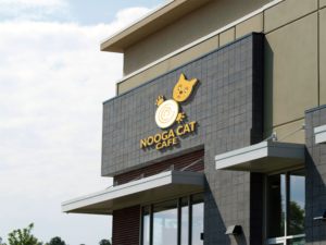 Logo Design by Mountain Plus Image for NOOGA CAT CAFE | Design: #19795852