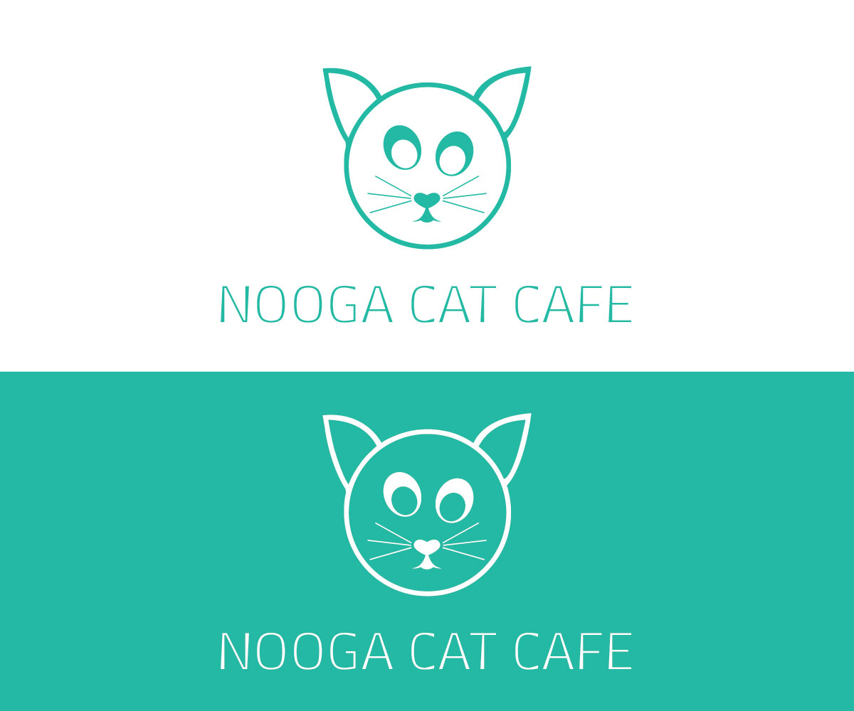 Logo Design by CreativeFeather for NOOGA CAT CAFE | Design #19788549