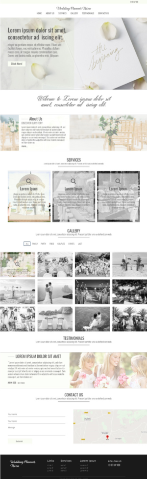 WEDDING PLANNER IBIZA | Web Design by lionx