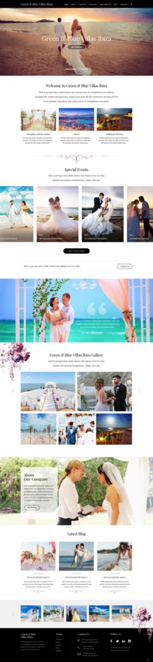 Web Design by pb for GREEN AND BLUE VILLAS IBIZA SL | Design: #19795238