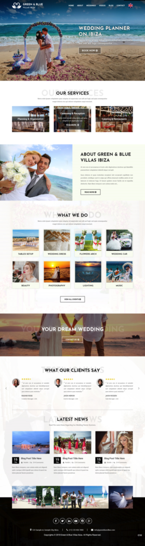 Web Design by pb for GREEN AND BLUE VILLAS IBIZA SL | Design: #19795239