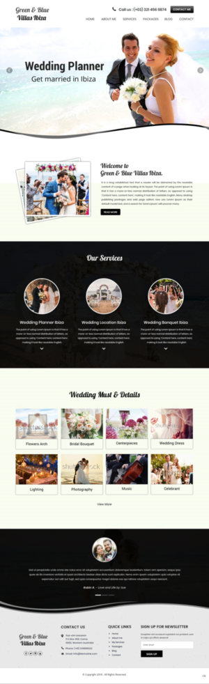 Web Design by pb for GREEN AND BLUE VILLAS IBIZA SL | Design: #19795240