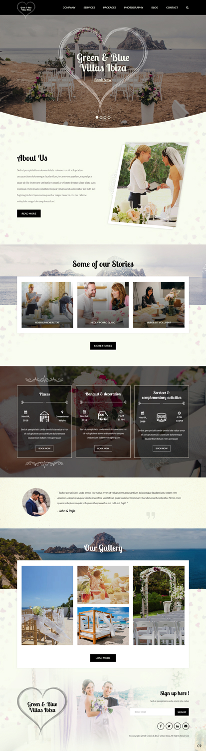 Web Design by pb for GREEN AND BLUE VILLAS IBIZA SL | Design #19795241