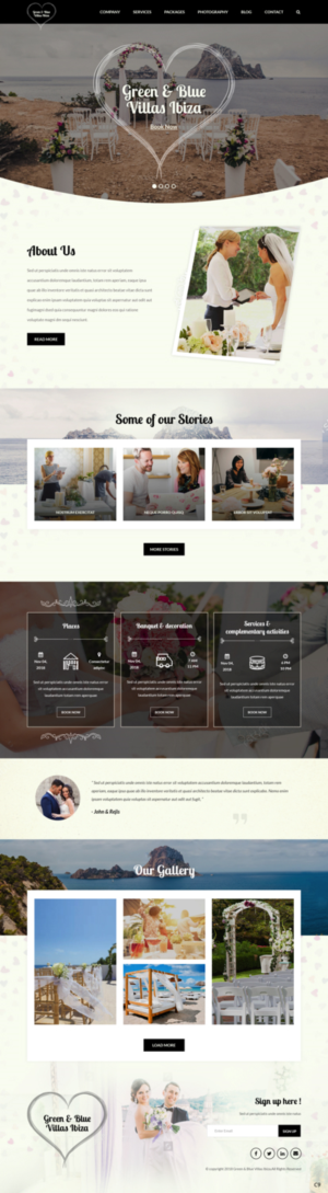 Web Design by pb for GREEN AND BLUE VILLAS IBIZA SL | Design: #19795241