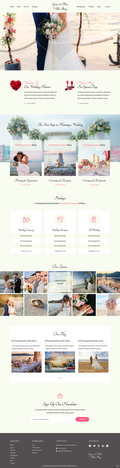 Web Design by pb for GREEN AND BLUE VILLAS IBIZA SL | Design #19795249