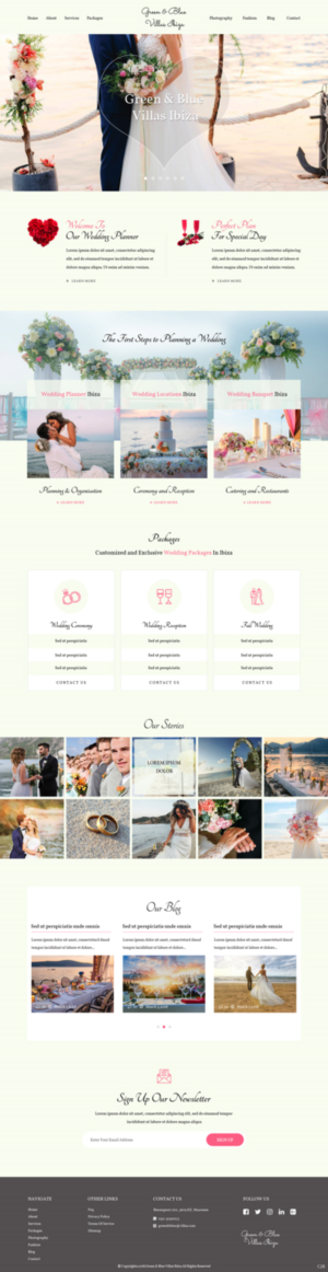 Web Design by pb for GREEN AND BLUE VILLAS IBIZA SL | Design: #19795249