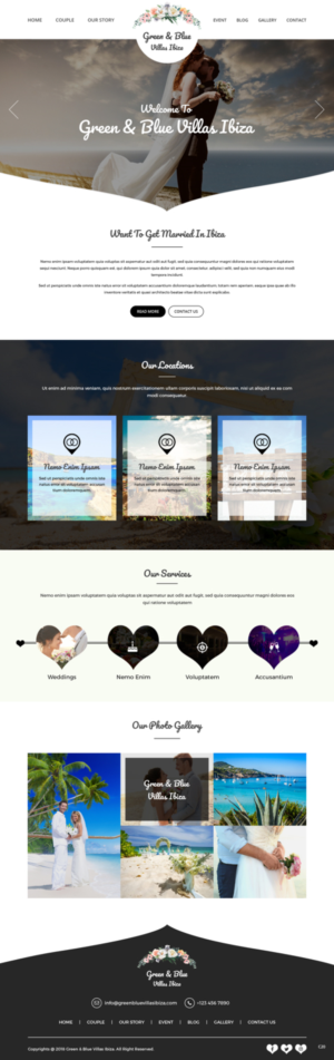 Web Design by pb for GREEN AND BLUE VILLAS IBIZA SL | Design: #19795251