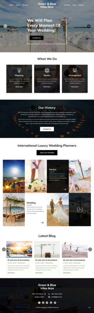 Web Design by pb for GREEN AND BLUE VILLAS IBIZA SL | Design: #19795255