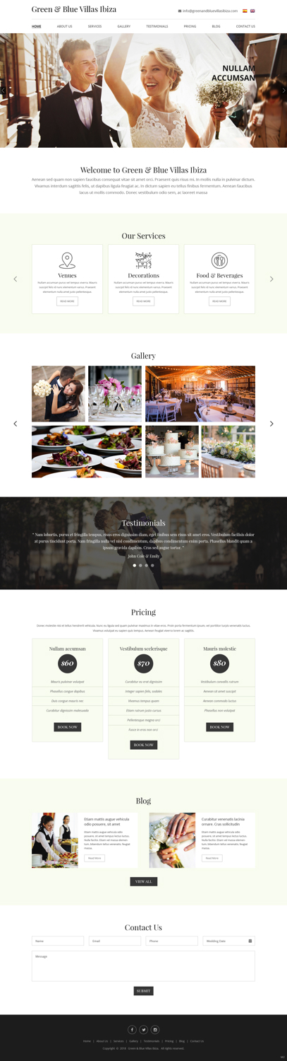 Web Design by pb for GREEN AND BLUE VILLAS IBIZA SL | Design #19795256
