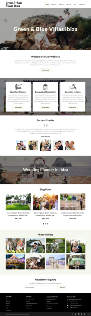 Web Design by pb for GREEN AND BLUE VILLAS IBIZA SL | Design: #19795258