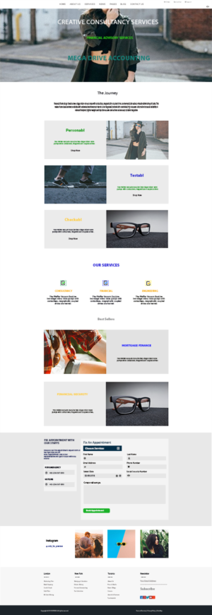 Web Design by Femi Farins for GREEN AND BLUE VILLAS IBIZA SL | Design: #19796927