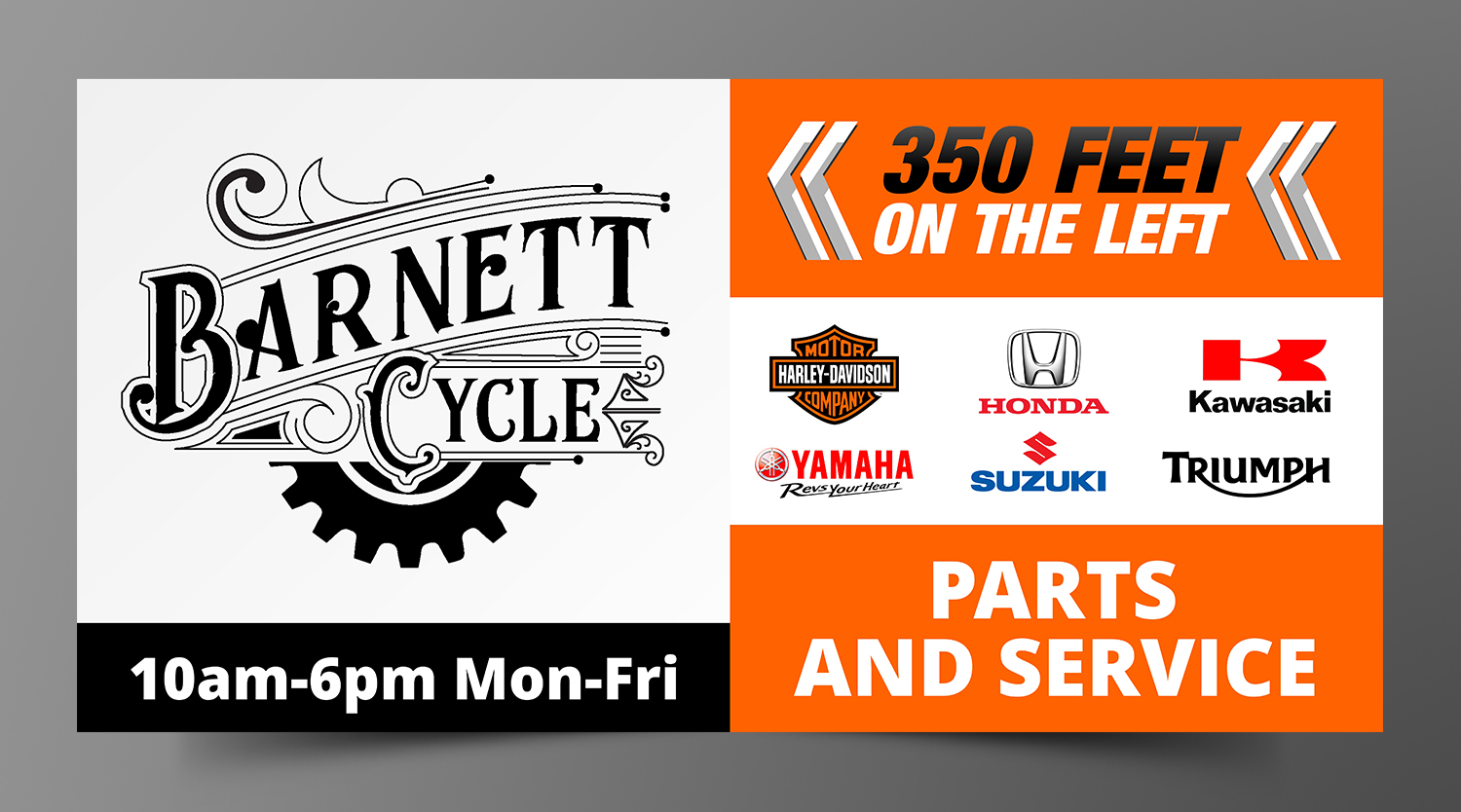 Diseño de Señalética por ecorokerz para BARNETT CYCLES | Diseño #19854082