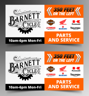 Signage Design by ecorokerz for BARNETT CYCLES | Design: #19875599