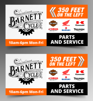 Signage Design by ecorokerz for BARNETT CYCLES | Design: #19904601