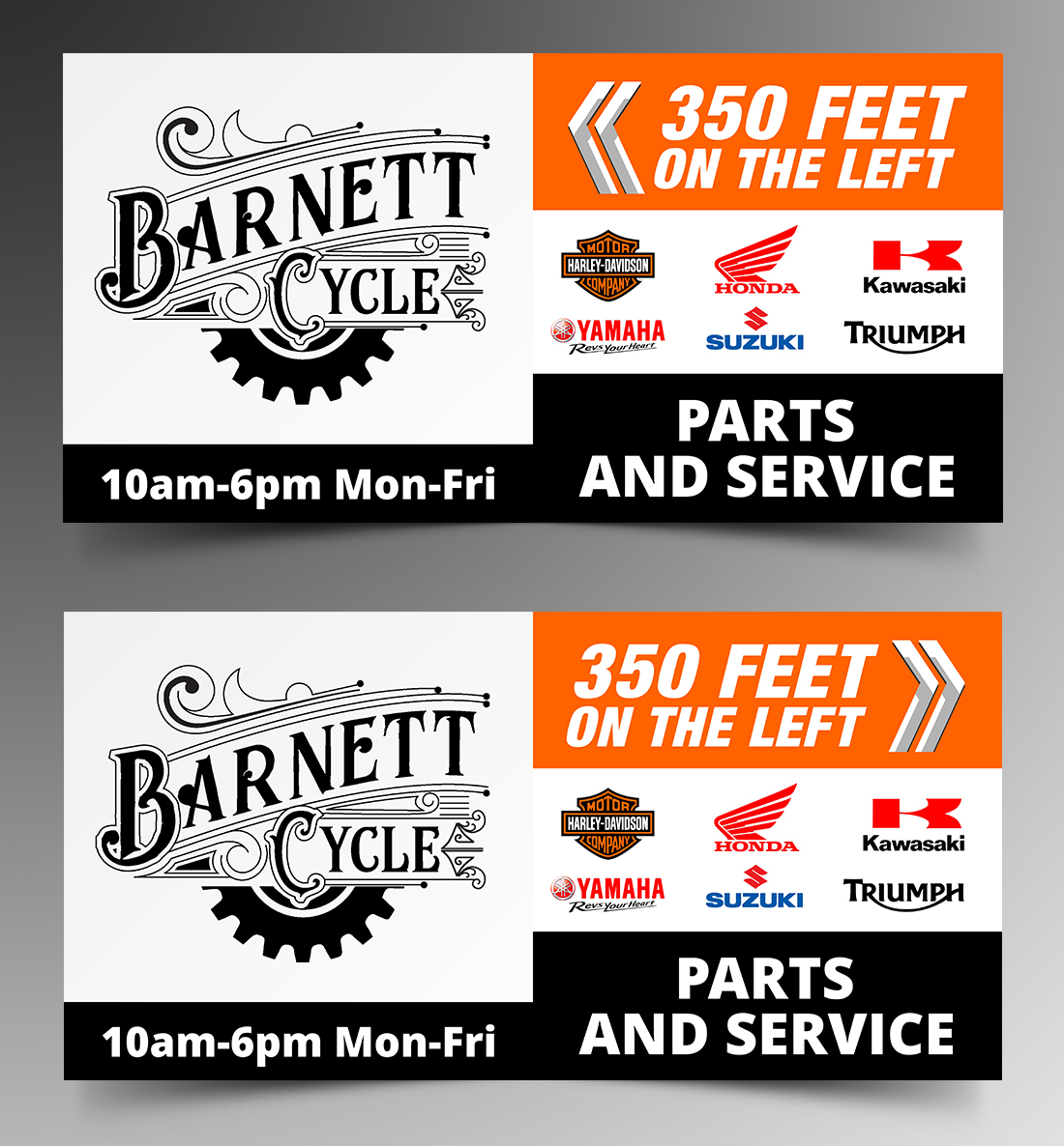 Signage Design by ecorokerz for BARNETT CYCLES | Design #19904602