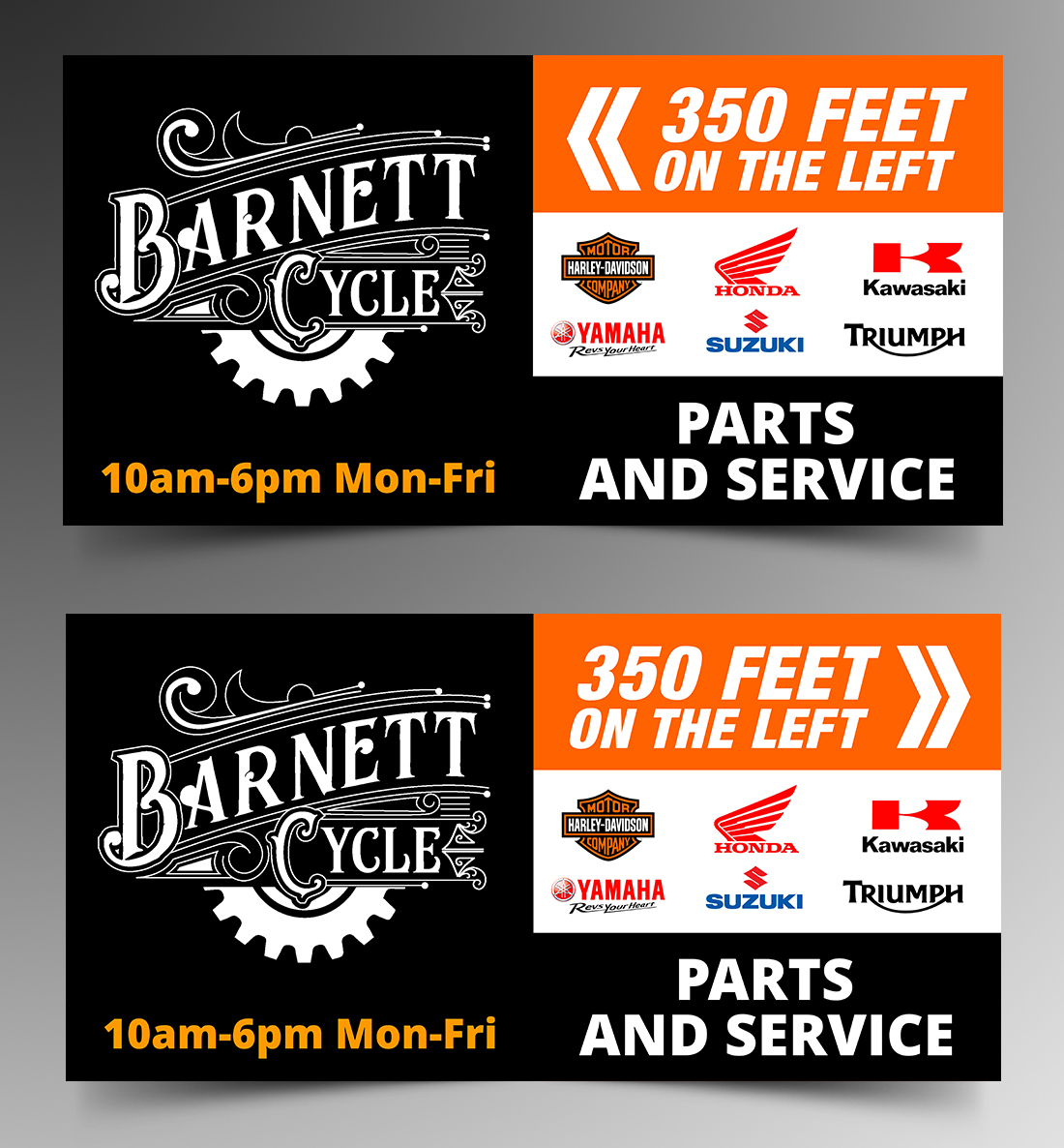 Signage Design by ecorokerz for BARNETT CYCLES | Design #19963578