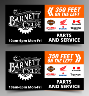 Double sided panned lightbox sign artwork needed | Signage Design by ecorokerz