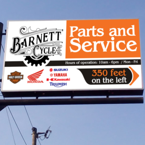 Signage Design by DG+ for BARNETT CYCLES | Design: #19850740