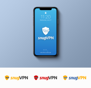 The actual name of the service is snugvpn. Having said that we do not mind you playing around with uppercase/lowercase combinations e.g. snugvpn or snugVPN. You can play around with whatever looks good. Please not that it also need to look good and be legible when written in plaintext.  | Logo Design by Visifine