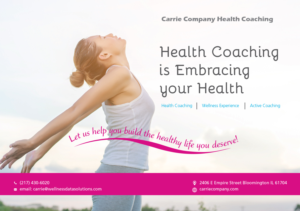 Flyer Design by ColorDrops for Carrie Company Health Coaching | Design: #19793792